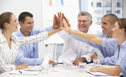 Colleagues in business meeting
